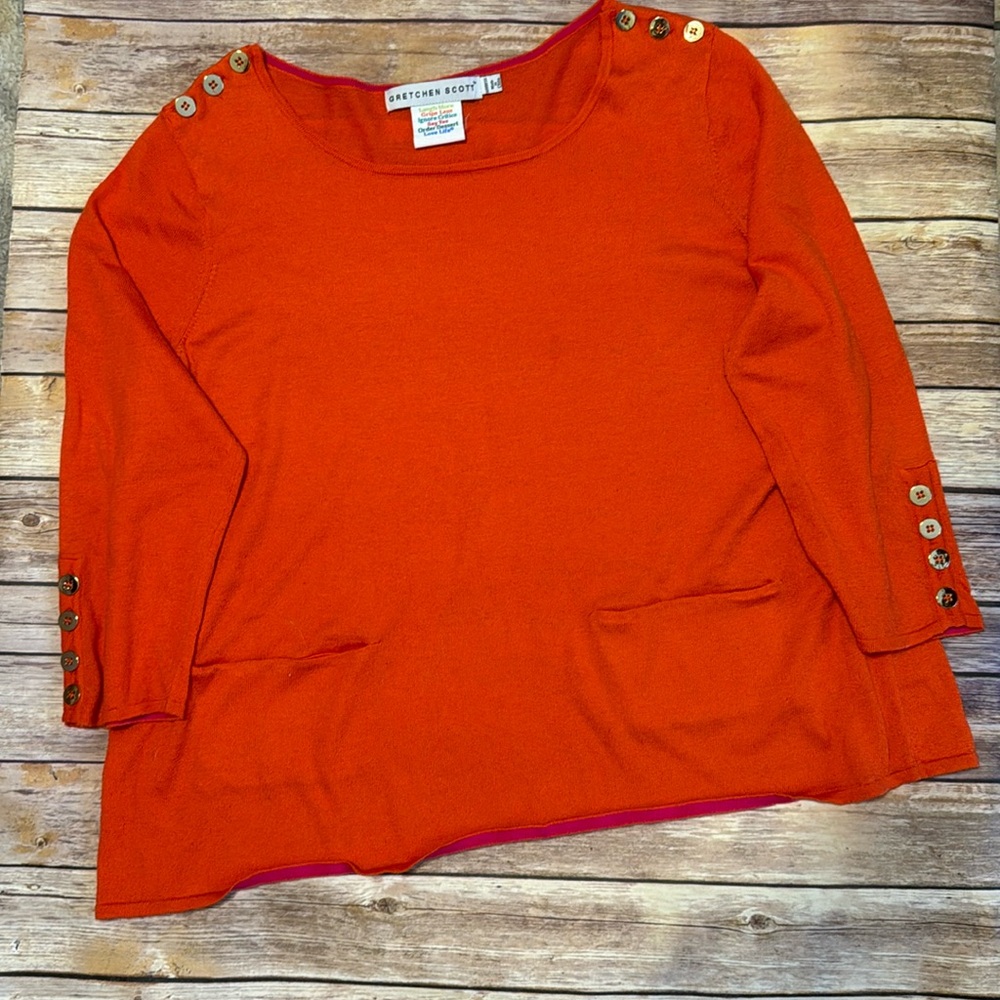 GRETCHEN SCOTT Polly Pocket 3/4 length sleeve sweater